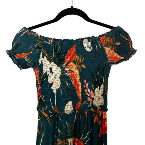 Patrons of Peace Smocked Off The Shoulder Floral Maxi Dress - Picture 7 of 11